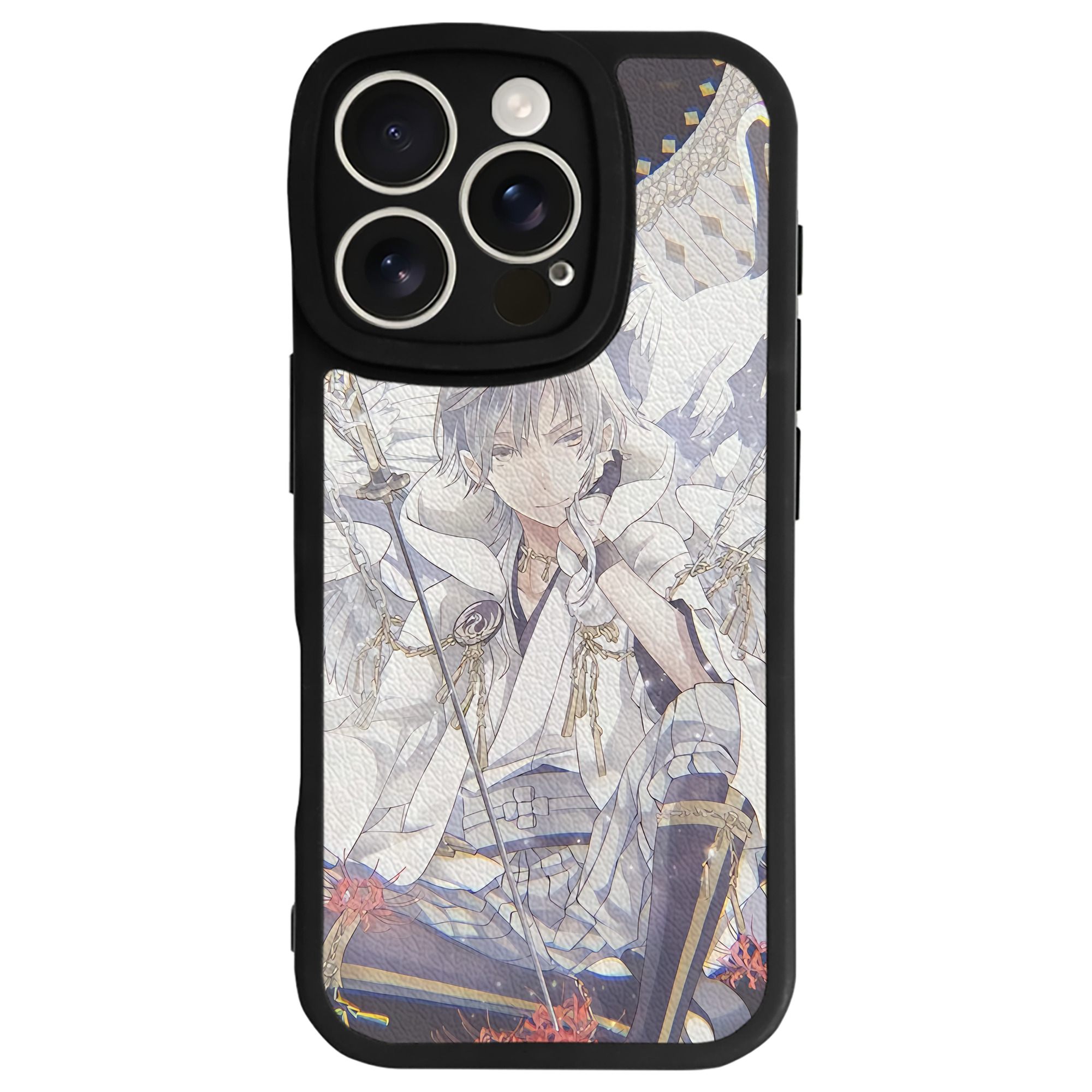 （画像用） 刀剣乱舞 Touken Ranbu 【iPhone 16シリーズ対応】シリコンスマホケース（レザー調） 材質：シリコン